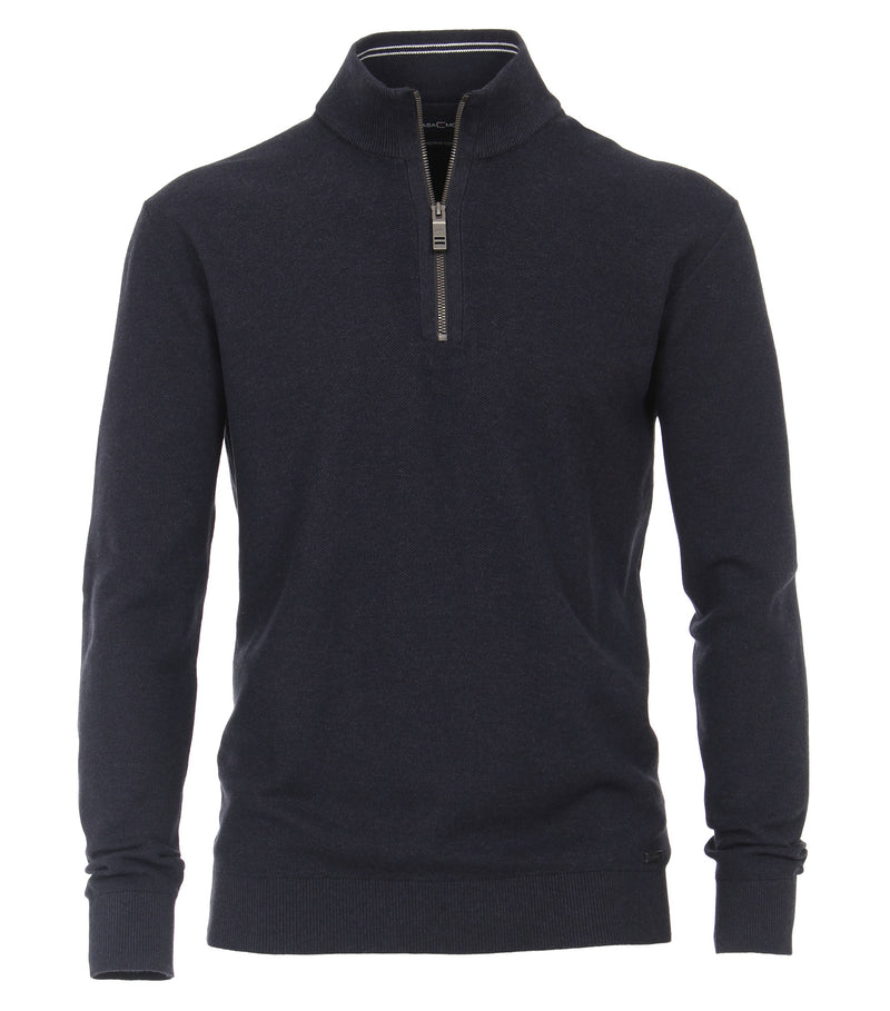 Pattern Troyer 1/4 Zip Pullover - Moroccan Blue