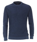 Casa Moda Pattern Crew Neck Pullover - Rhubarb