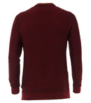 Casa Moda Pattern Crew Neck Pullover - Night Blue