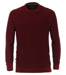 Casa Moda Pattern Crew Neck Pullover - Rhubarb