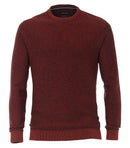 Casa Moda Pattern Crew Neck Pullover - Night Blue