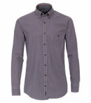 Print Button Down Casual Shirt - Light Blue