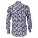 Print Button Down Casual Shirt - Light Blue