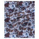 Print Button Down Casual Shirt - Light Blue