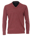 Plain V-Neck Pullover - Green