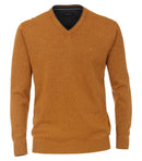 Plain V-Neck Pullover - Yellow