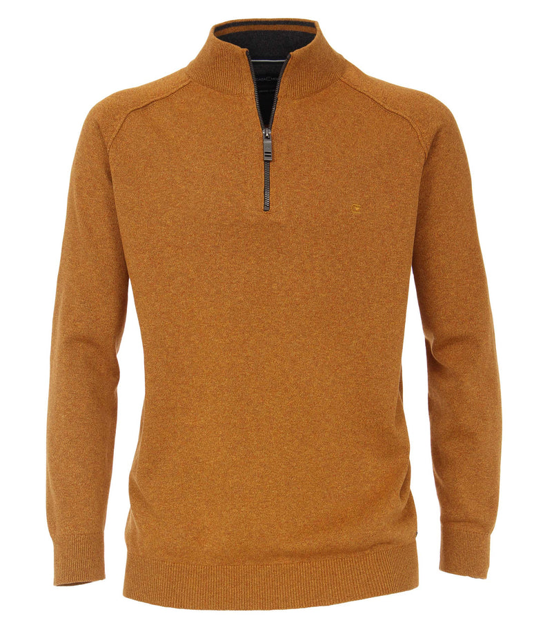 Plain Troyer 1/4 Zip Pullover - Yellow