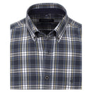 Check Button Down Casual Shirt - Antracite