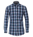 Check Button Down Comfort Shirt - Light Blue
