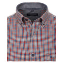 Check Button Down Comfort Shirt - Tangarine