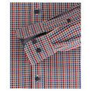 Check Button Down Comfort Shirt - Tangarine
