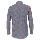 Print Button Down Comfort Shirt - Dark Petrol