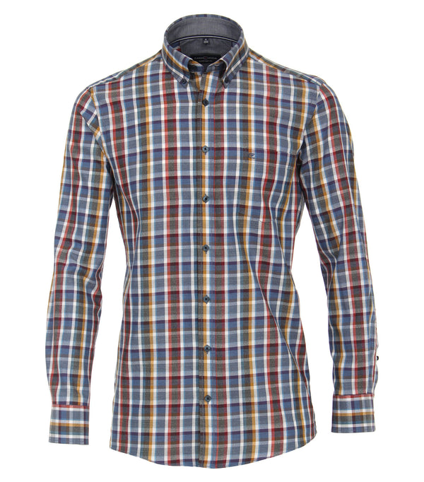 Check Buttondown Comfort Shirt - Antracite