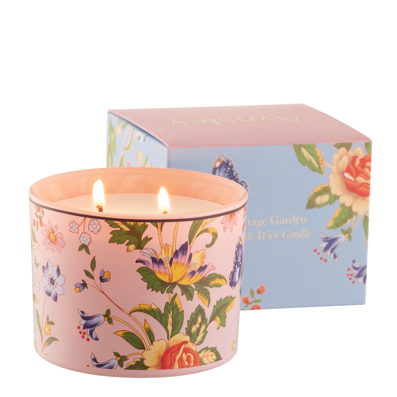 Cottage Garden Double Wick Candle