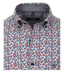 Print Leisure Long Sleeve Shirt - Light Blue