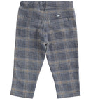 Knit Trouser - Cream/blue