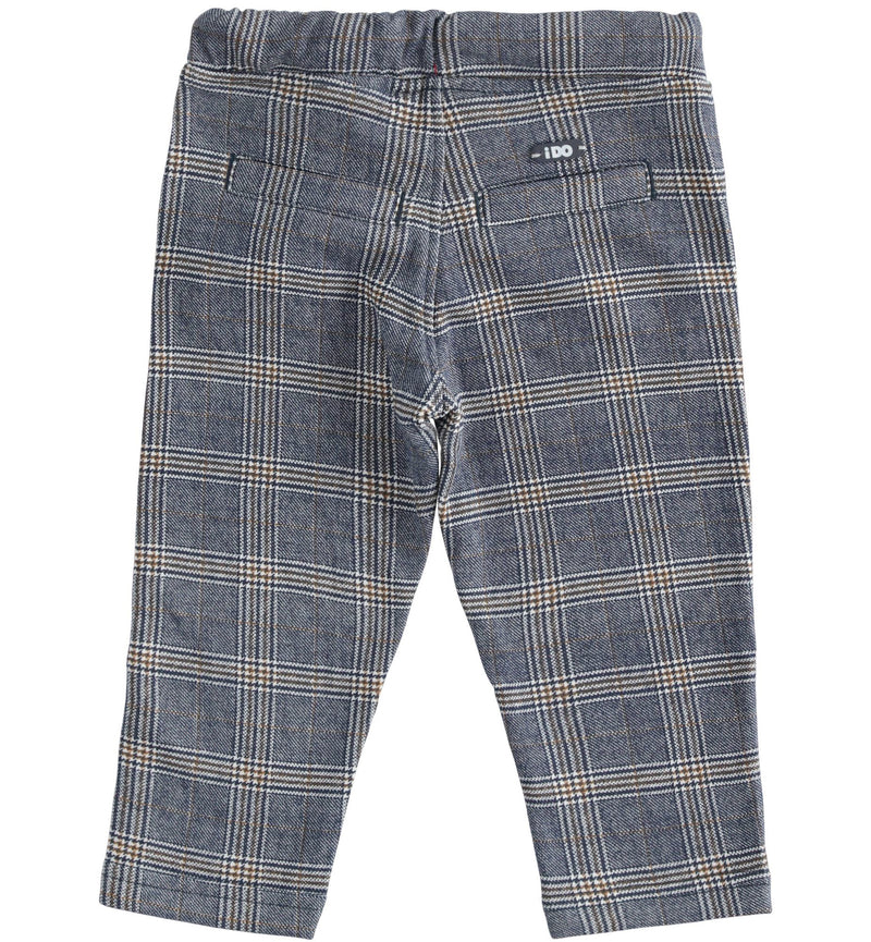 Knit Trouser - Cream/blue