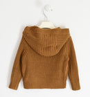 Tricot Full Zip Cardigan - Dark Beige