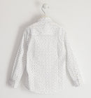 Long Sleeve Shirt - White/blue/green