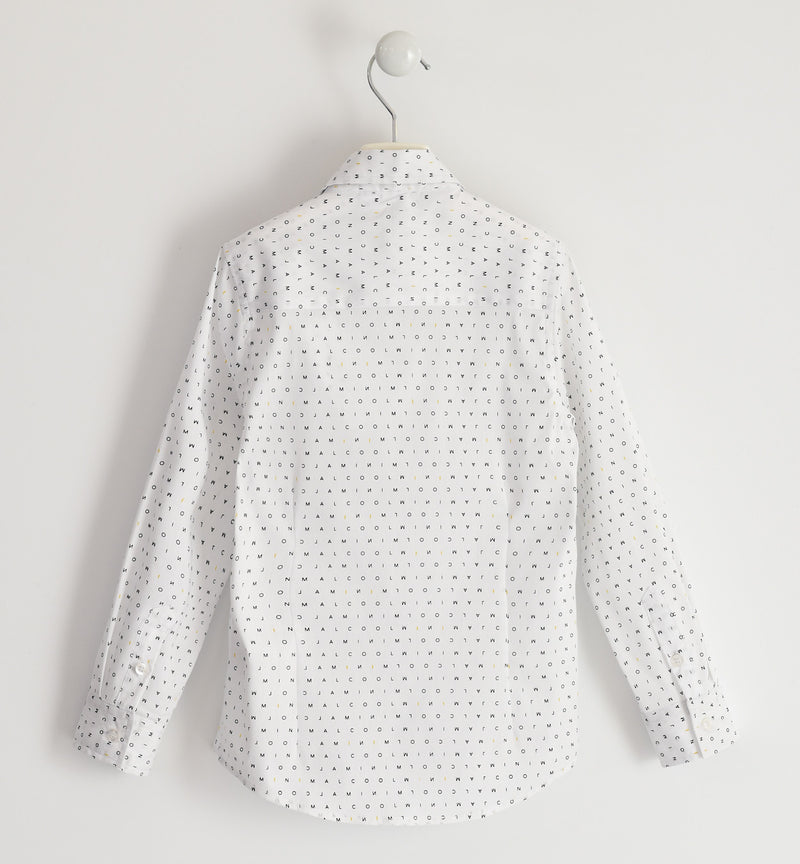 Long Sleeve Shirt - White/blue/green