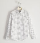 Long Sleeve Shirt - White/blue/green