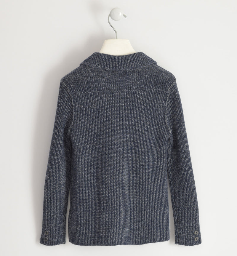 Knitted Cardigan - Navy