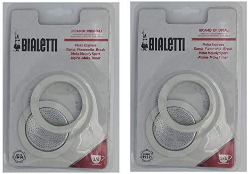 Moka Express Replacement Filter/Gasket Set 3/4 Cup