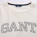 Arch Logo Cap Sleeve T-shirt - Eggshell