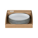 Studio Grey Set of 4 Medium Coupe Plates Quartz White