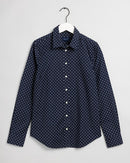 Fairly Dot Stretch Shirt - Marine