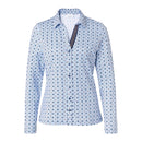 Patterned Blouse - Blue Stripe