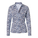 Print Shirt Blouse - White Print