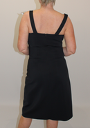 Origami A-line Dress - Black/white