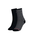 2 Pack Stripe Sock - Midnight Blue