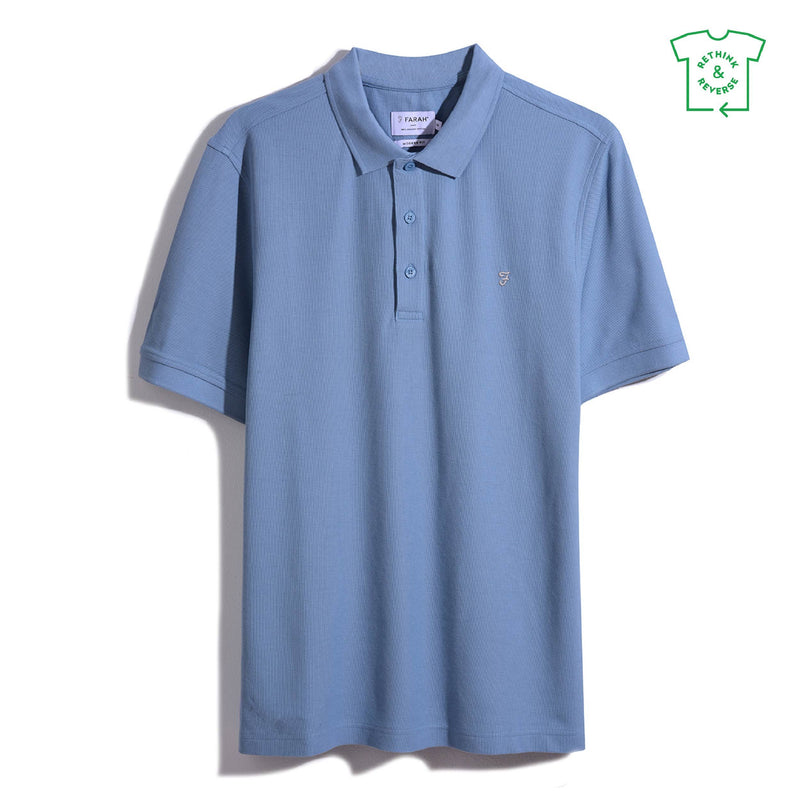 Cove Short Sleeve Polo - Faded Denim