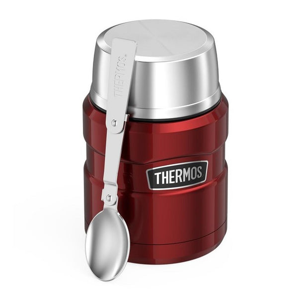 King Stainless Steel Food Flask Cranberry 16 oz./470ml