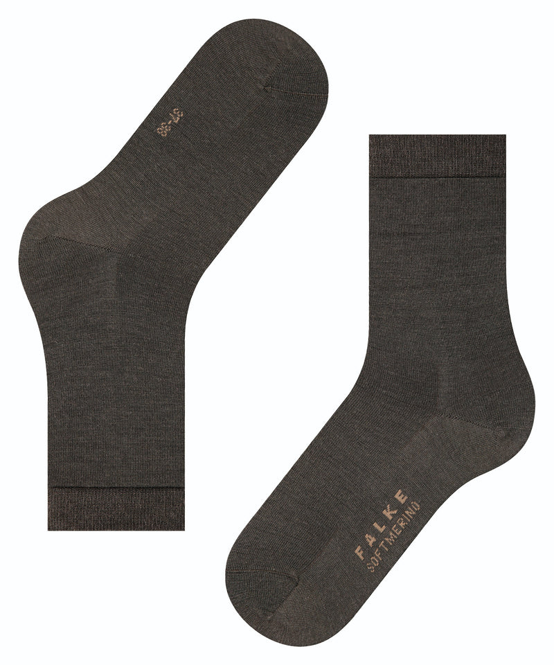 Soft Merino Socks - Dark Brown
