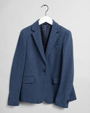 Herringbone Jersey Blazer - Persian Blue