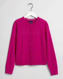 Superfine Lambswool Cardigan - Orchid Purple