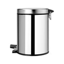 5 Litre Pedal Bin - Brilliant Steel