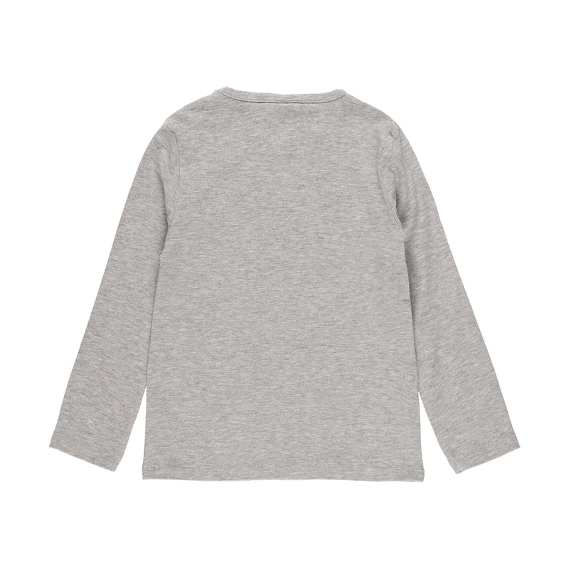 Printed T-shirt - Melange Grey