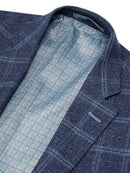 Dale Check Jacket - Slate Blue
