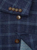 Dale Check Jacket - Slate Blue