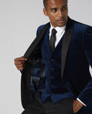 Velvet Jacket - Slate Blue
