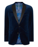 Velvet Jacket - Slate Blue