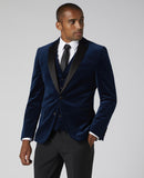 Velvet Jacket - Slate Blue