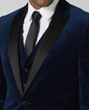 Velvet Jacket - Slate Blue