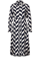 Print Dress - Deep Blue