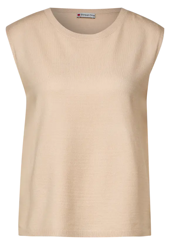 Sleeveless Jumper - Light Smooth Sand