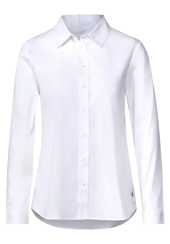 Shirt Collar Blouse - White